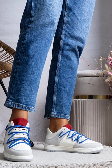 Graue Damen Sneakers Sneakers Schnürsenkel Arcobaleno 2