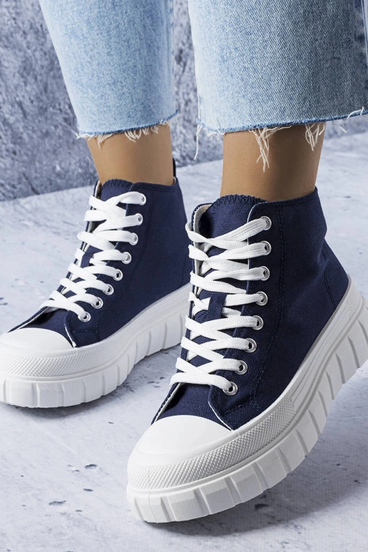Baskets montantes Couet bleu marine Baskets montantes Couet bleu marine