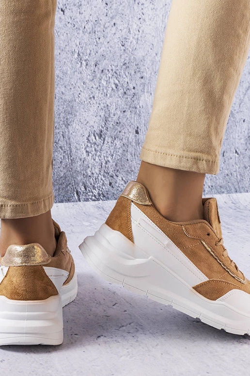 Sandfarbene Kunstvelours-Sneaker Dupuis Sandfarbene Kunstvelours-Sneaker Dupuis