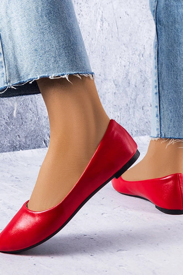 Rote klassische Ballerinas Narcisse 2