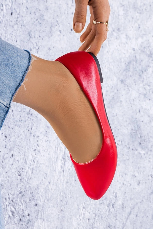 Ballerines classiques rouges Narcisse