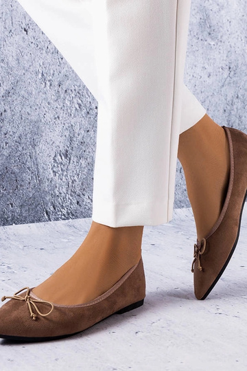 Braune Ballerinas mit...