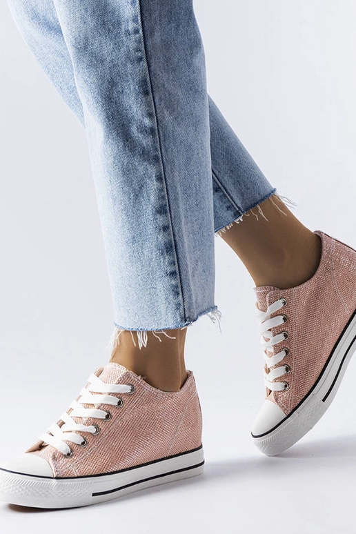 Rosa Glitzer-Keilsneaker Crete Rosa Glitzer-Keilsneaker Crete
