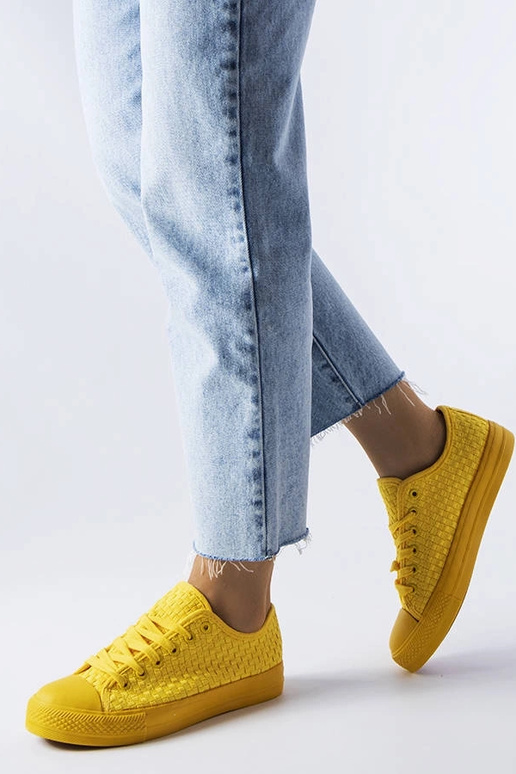 Thibodeau gule vævede sneakers Thibodeau gule vævede sneakers