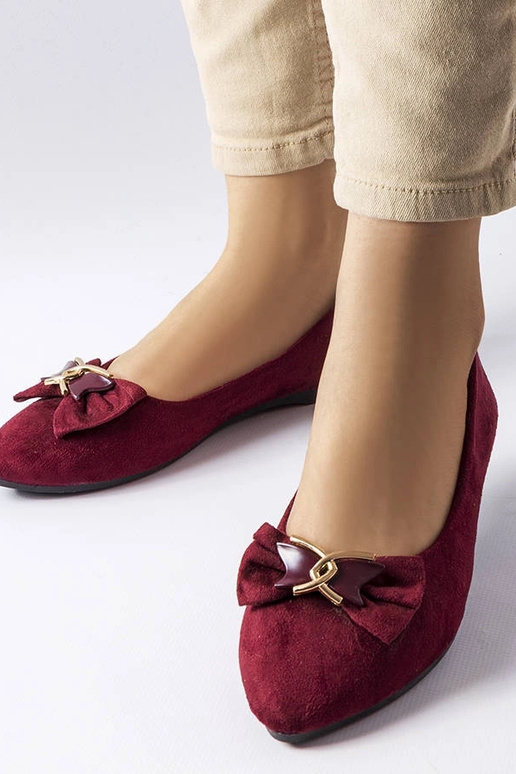 Jetté – Burgunderrote Ballerinas mit... Jetté – Burgunderrote Ballerinas mit...