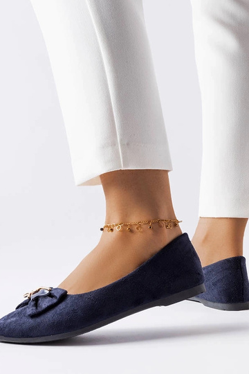 Marineblaue Ballerinas mit... 2