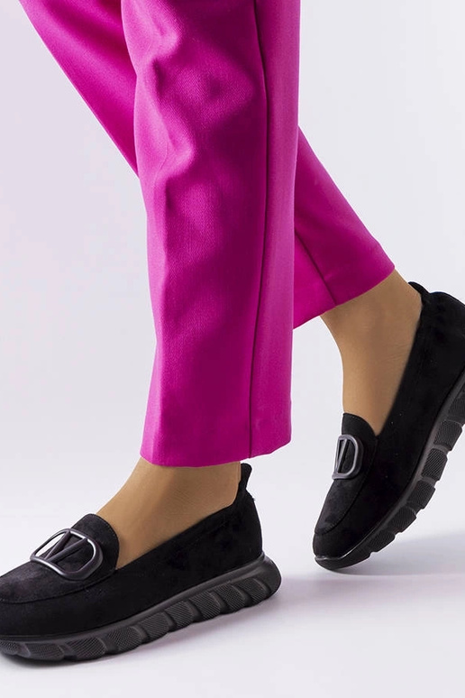 Zwarte instap sportschoenen, „Vinceza"