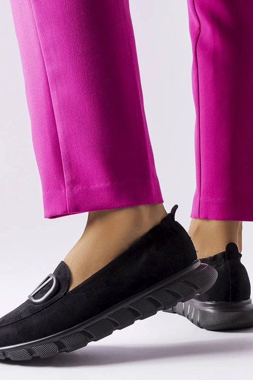 Zwarte instap sportschoenen, „Vinceza"