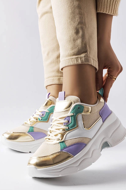 Séguin Sneakers i hvid og guld til...