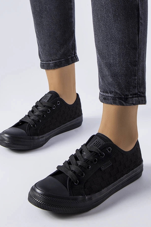 Schwarze Mesh-Sneaker Big Star LL274072