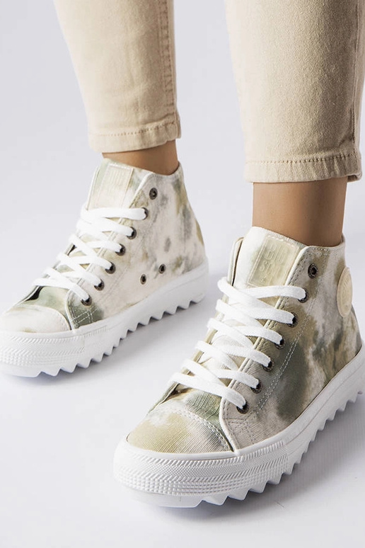 Baskets à motifs Big Star vertes...