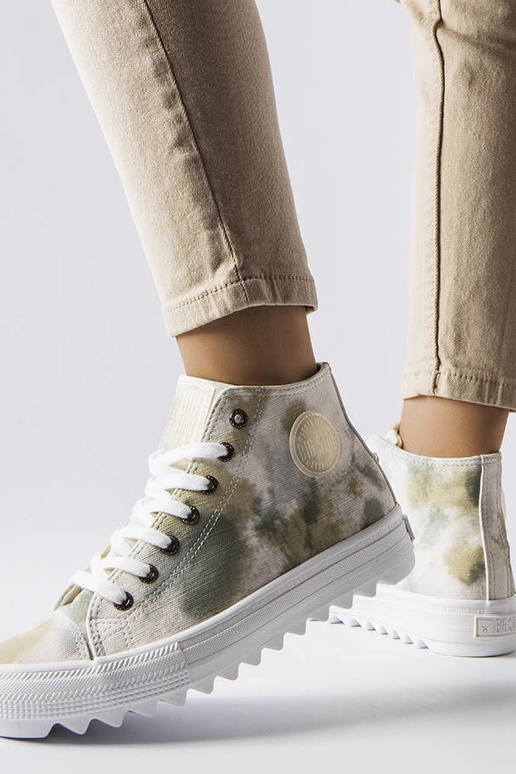 Baskets à motifs Big Star vertes...