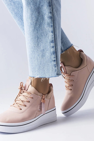 Pink low-top sneakers fra...