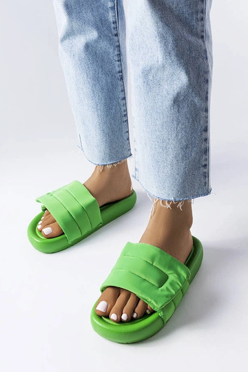 Grønne velcro-fastgjorte flip-flops Aleron