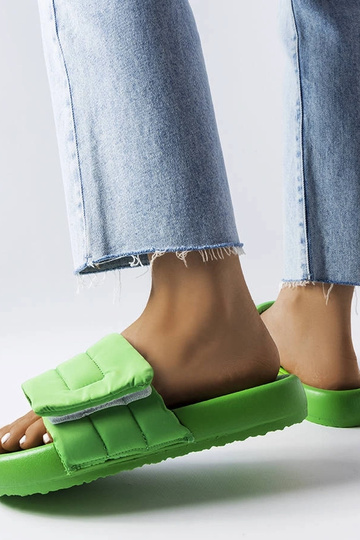 Grønne velcro-fastgjorte flip-flops Aleron 2