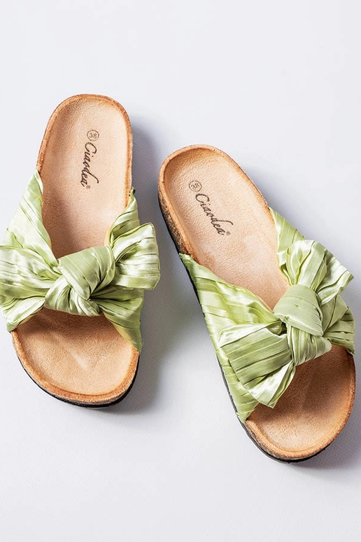 Tongs vertes à noeud de Duplanty