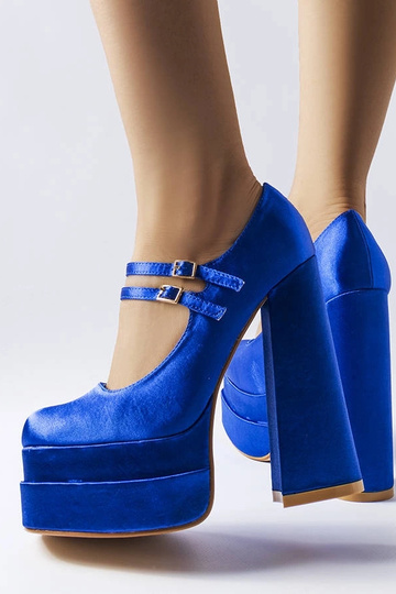 Gabriel blaue Pumps mit hohem Absatz 2