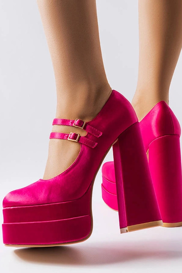 Gabriel pink højhælede pumps 2