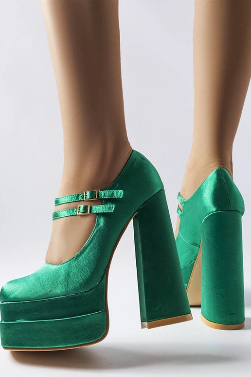 Gabriel grüne Pumps mit hohem Absatz Gabriel grüne Pumps mit hohem Absatz