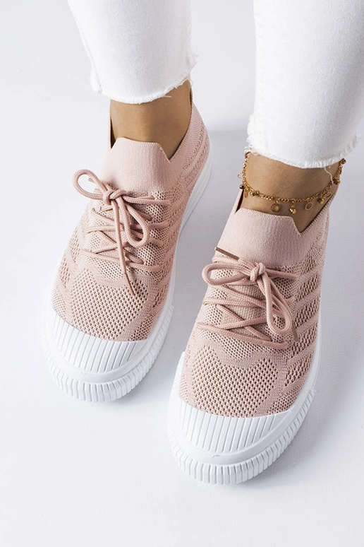 Roze schoenen van elastisch...