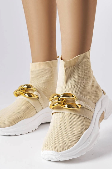 Beige Baptiste-Sneakers mit...