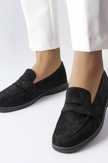 Ballerines en simili daim noires Ferragus