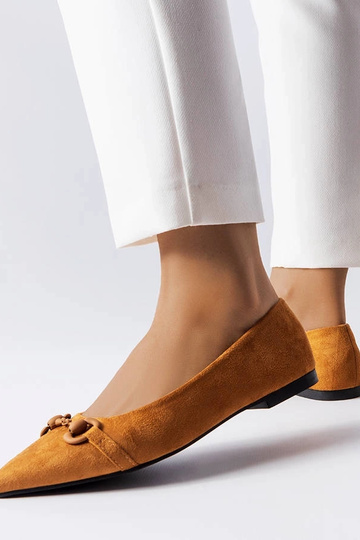 Braune Ballerinas mit...