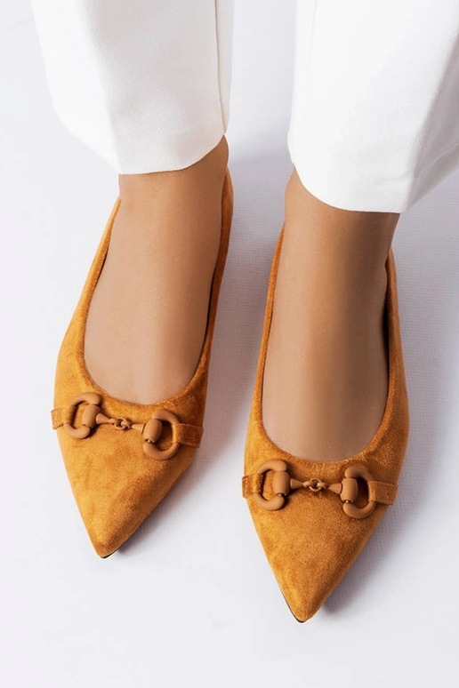 Braune Ballerinas mit spitzer Spitze... Braune Ballerinas mit spitzer Spitze...