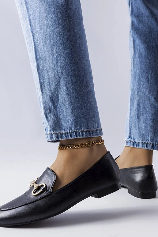 Sorte loafers med spænde Philip Sorte loafers med spænde Philip