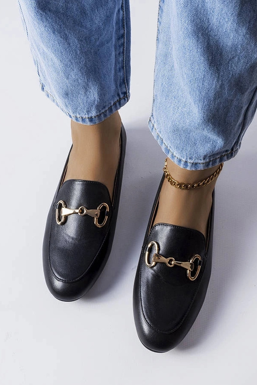 Sorte loafers med spænde Philip Sorte loafers med spænde Philip