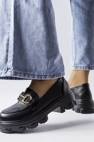 Sorte Mason Buckle Sko 2