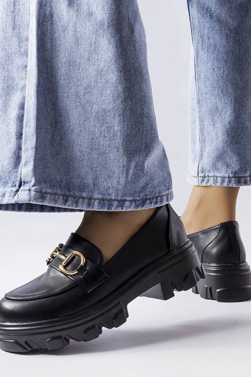 Schwarze Mason-Schnallenschuhe Schwarze Mason-Schnallenschuhe