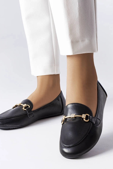 Schwarze dekorative Lejeune-Loafer