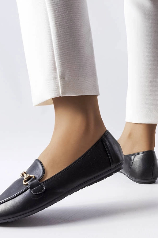 Mocassins décoratifs noirs Lejeune Mocassins décoratifs noirs Lejeune