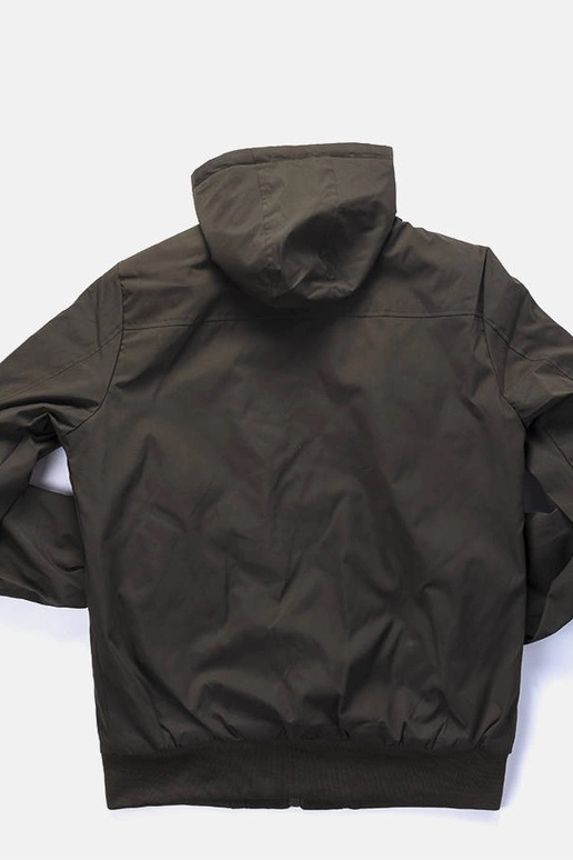 Grüne Duplessis Windjacke mit Kapuze...