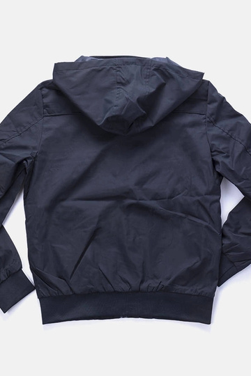 Coupe-vent à capuche bleu marine Brault pour homme 2