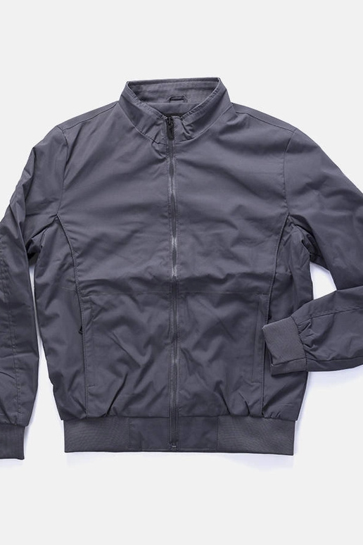 Veste col montant grise pour homme...