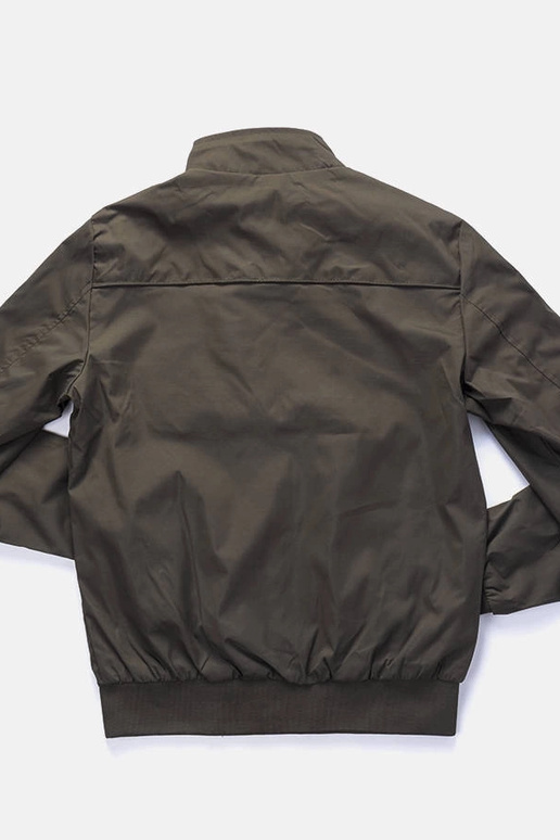 Veste col montant verte Desroches...