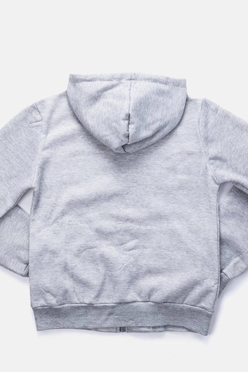 Sweat à capuche gris clair... 2