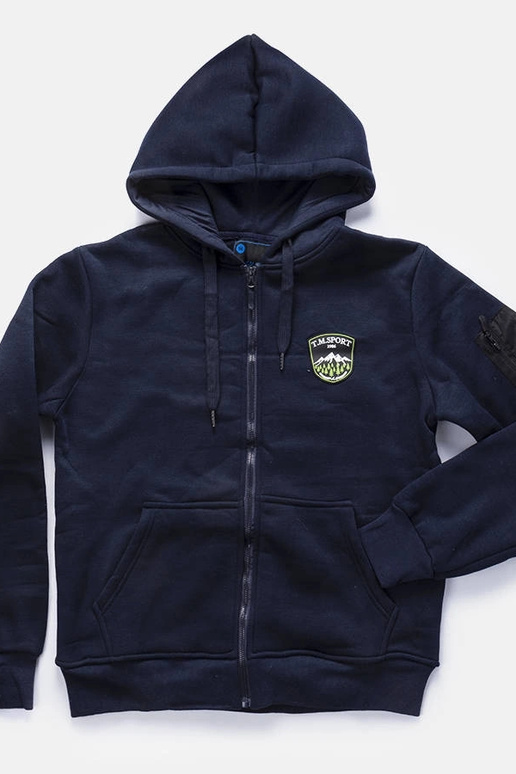 Marineblauer Herren-Kapuzenpullover...