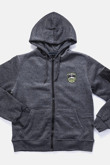 Sweat à capuche Labrosse gris foncé pour homme