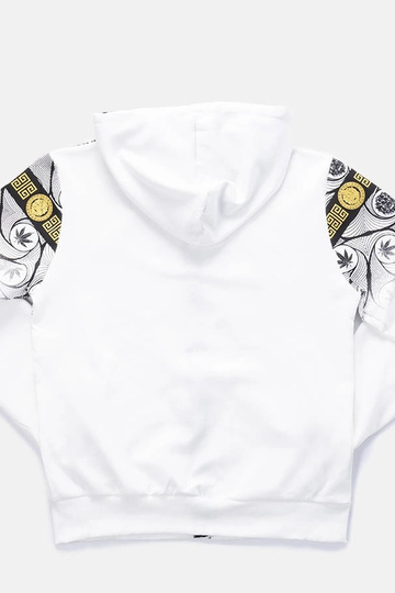 Sweat homme blanc imprimé... 2