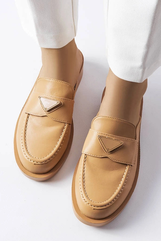 Brune Berkshire-sandaler med lukket tå