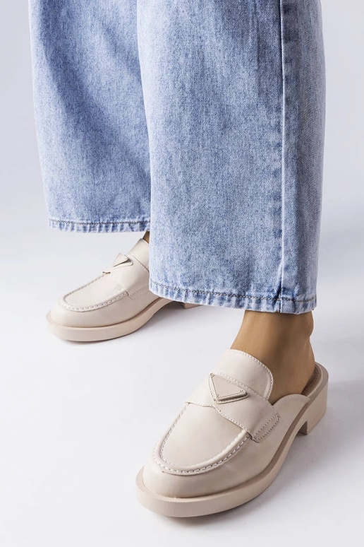 Beige Berkshire Flip-Flops med lukket tå