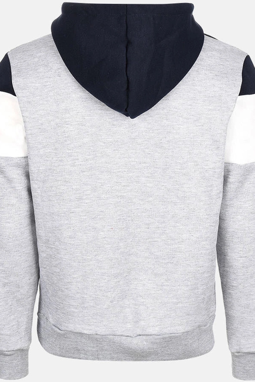 Hellgrauer Herren-Kapuzenpullover