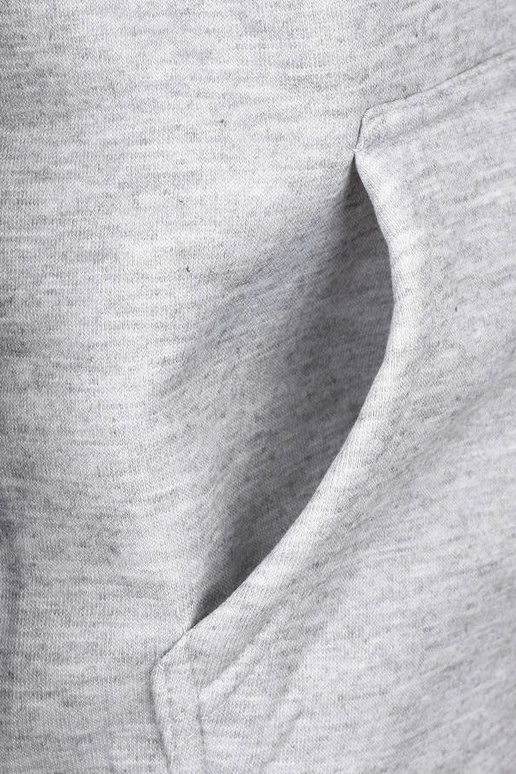 Hellgrauer Herren-Kapuzenpullover