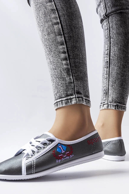 Baskets Woodstock grises pour femmes Baskets Woodstock grises pour femmes