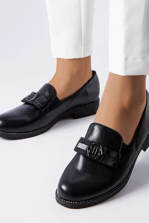 Mocassins décoratifs noirs Tanguy