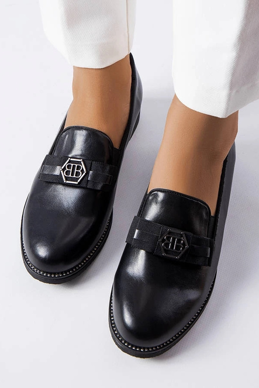 Mocassins décoratifs noirs Tanguy