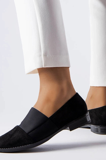 Schwarze flache Schuhe „Stoney“ 2